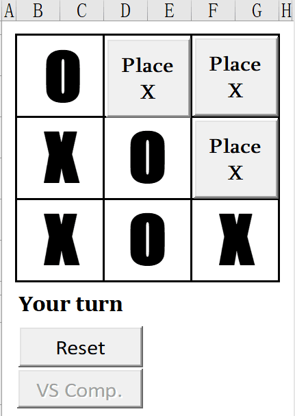 TicTacToe Game Interface